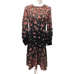 Michael Kors Collection Midi Dress Womens 6 Floral Romantic Coquette